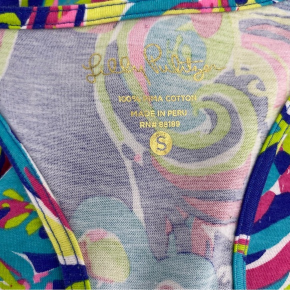 Lilly Pulitzer  Monterey Toucan Play Multi Racer Back Tank Swing Dress Size S - Picture 5 of 6